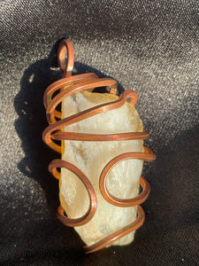 Copper Wrapped Citrine Pendant