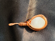 Load image into Gallery viewer, Milky Quartz Copper wrapped pendant
