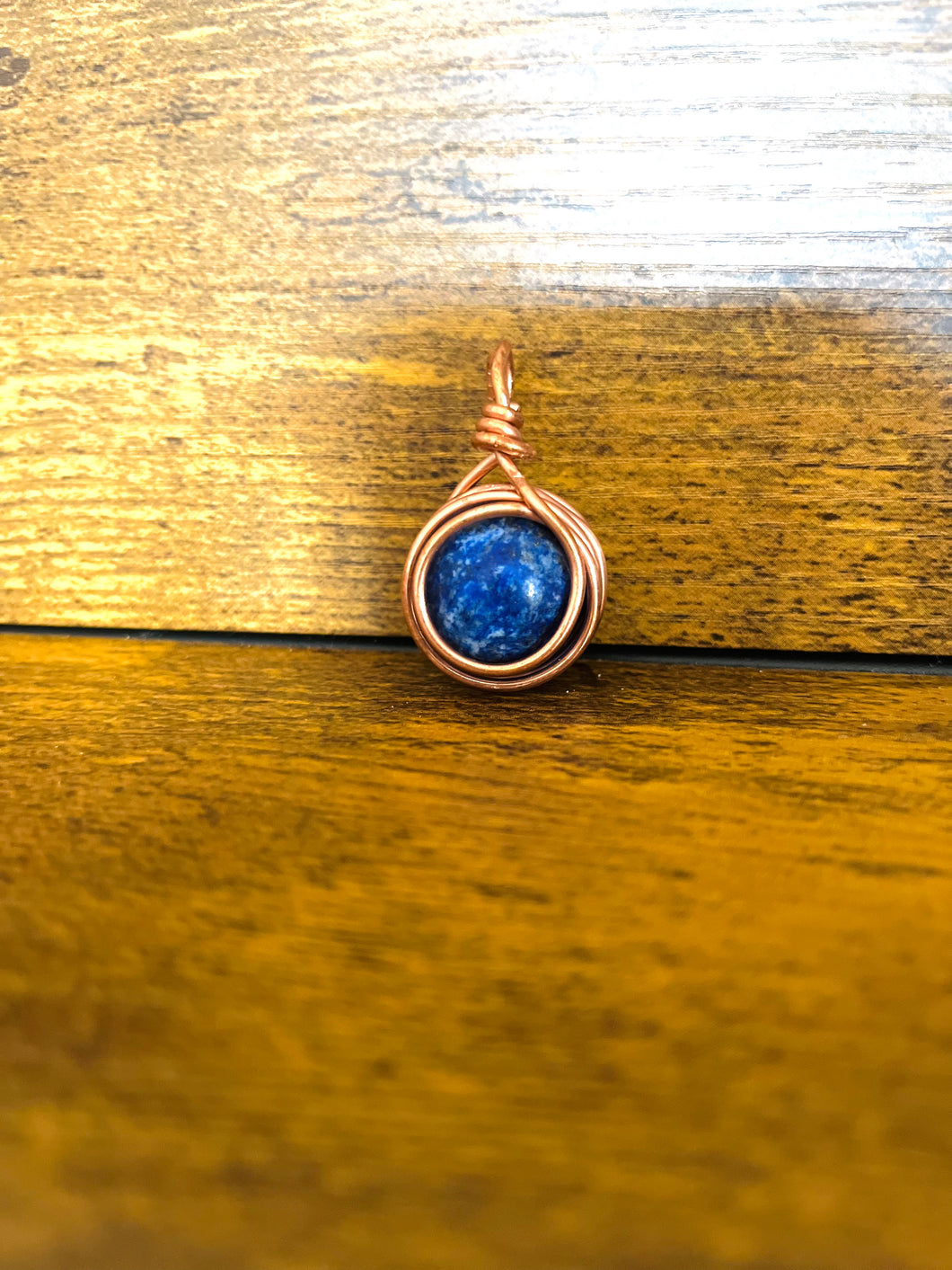 Spinning Lapis Lazuli Crystal Ball pendant