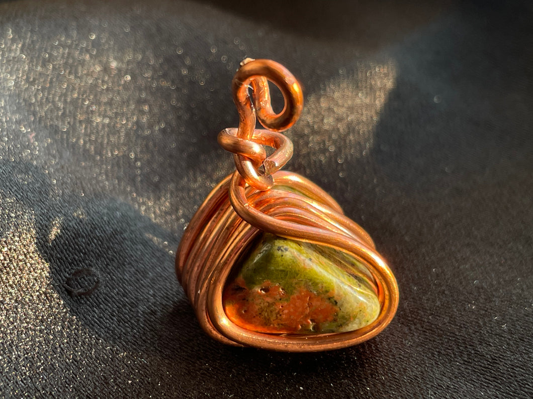 Small Unakite Pendant