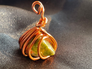 Small Unakite Pendant