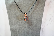 Load image into Gallery viewer, Bloodstone Crystal Pendant Wrapped in bare soft Copper
