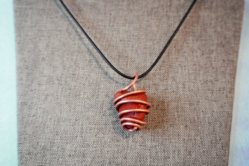 Red Jasper Crystal Pendant