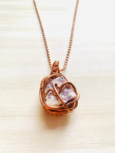 Lepidolite Crystal pendant