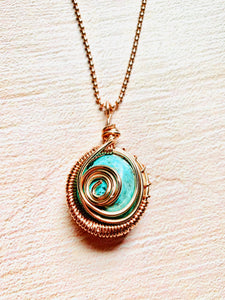 Copper Wrapped Turquoise Healing Stone